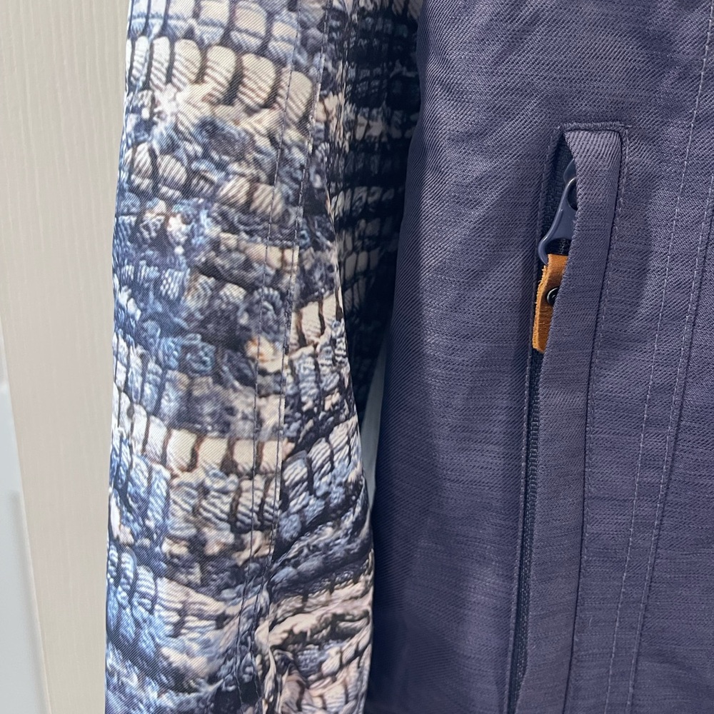 Roxy Navy And Gray Patterned Jacket - image 5